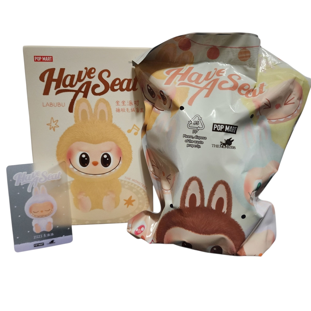POP MART Labubu V2 Have A Seat The Monsters ZIZI Vinyl Plush AUTHENTIC